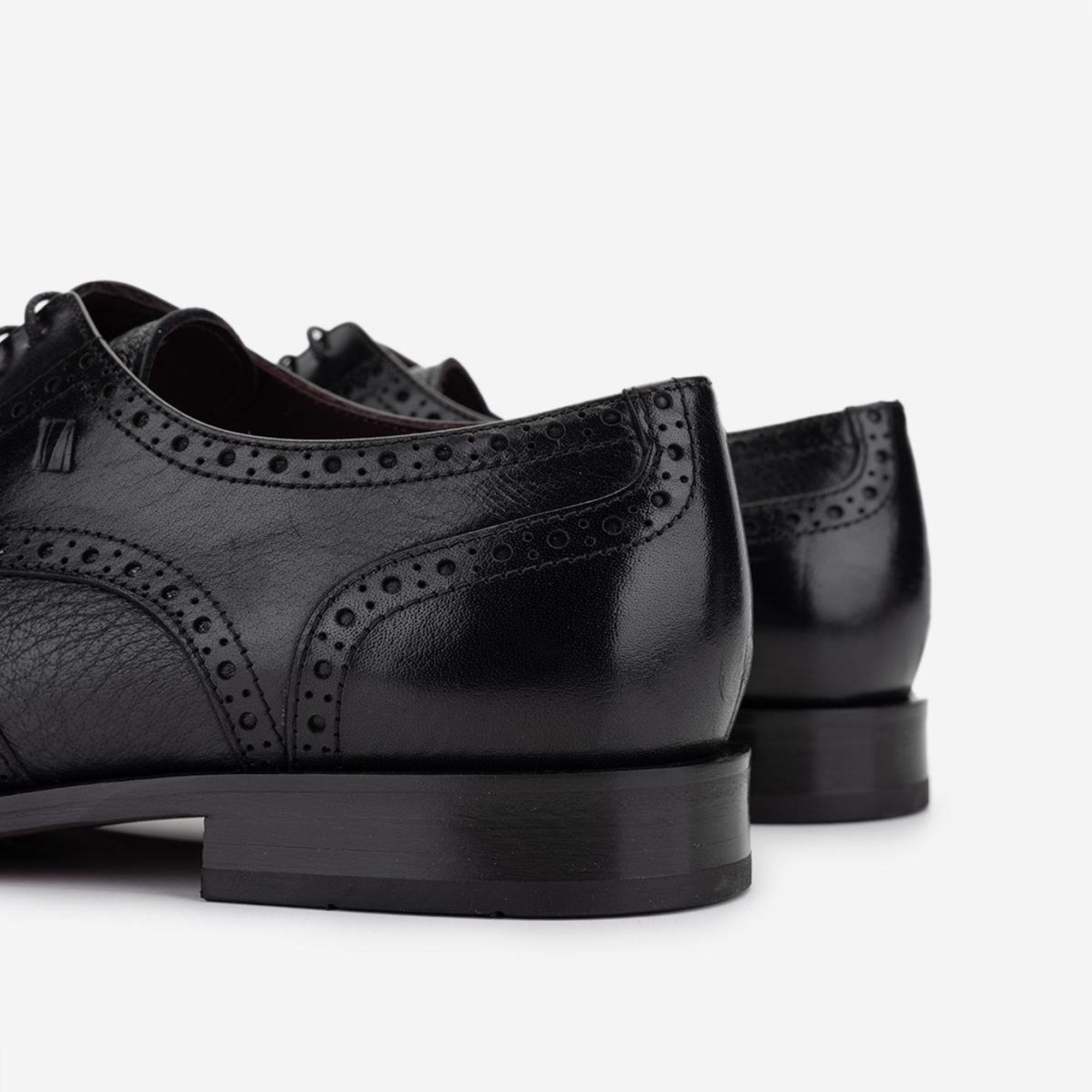 Valmenti Erkek Hakiki Deri Siyah Klasik Ayakkabı