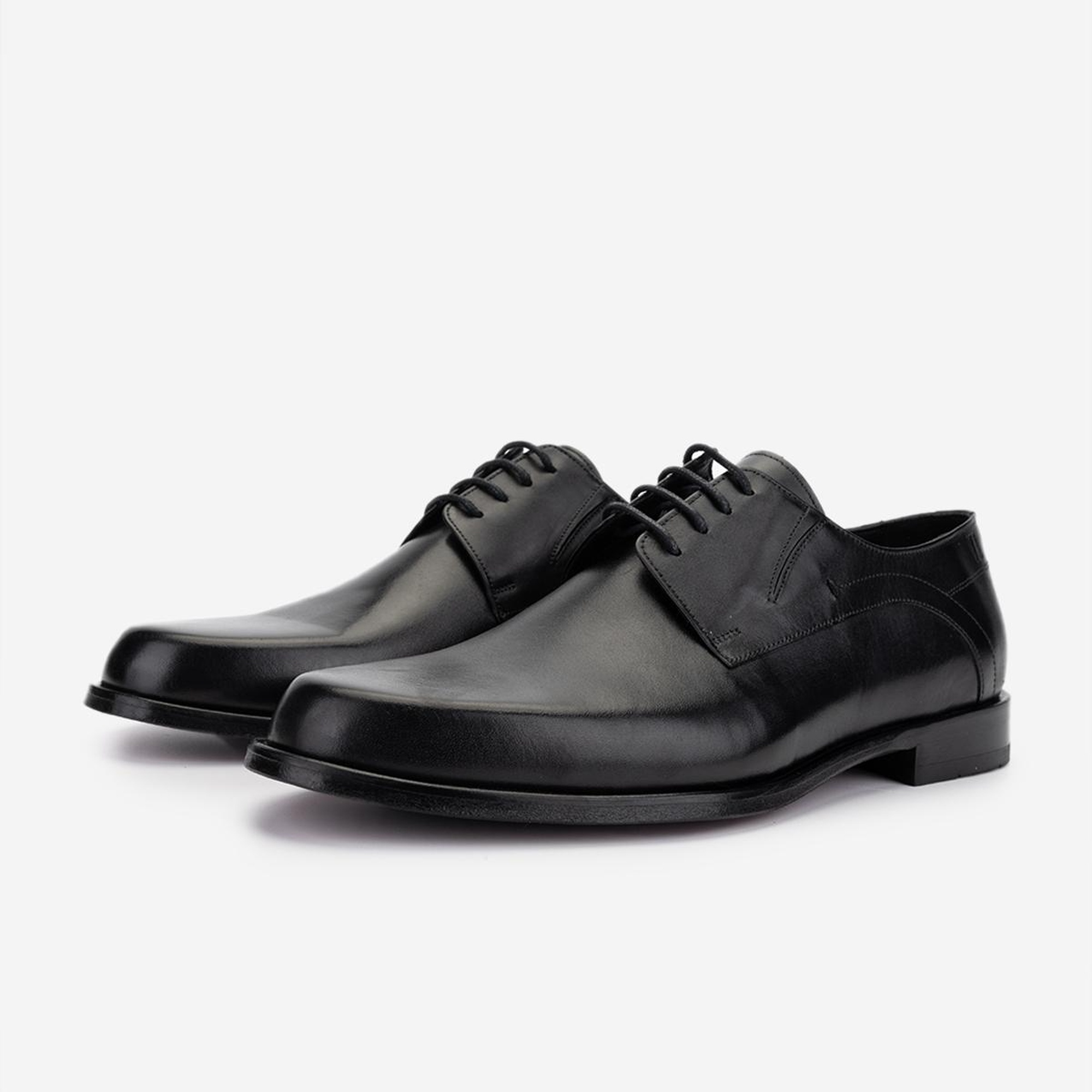 Valmenti Erkek Hakiki Deri Siyah Deri Klasik Ayakkabı