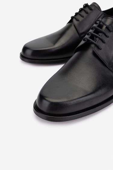  Valmenti Erkek Hakiki Deri Siyah Deri Klasik Ayakkabı