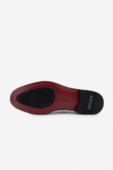  Valmenti Erkek Hakiki Deri Siyah Deri Klasik Ayakkabı