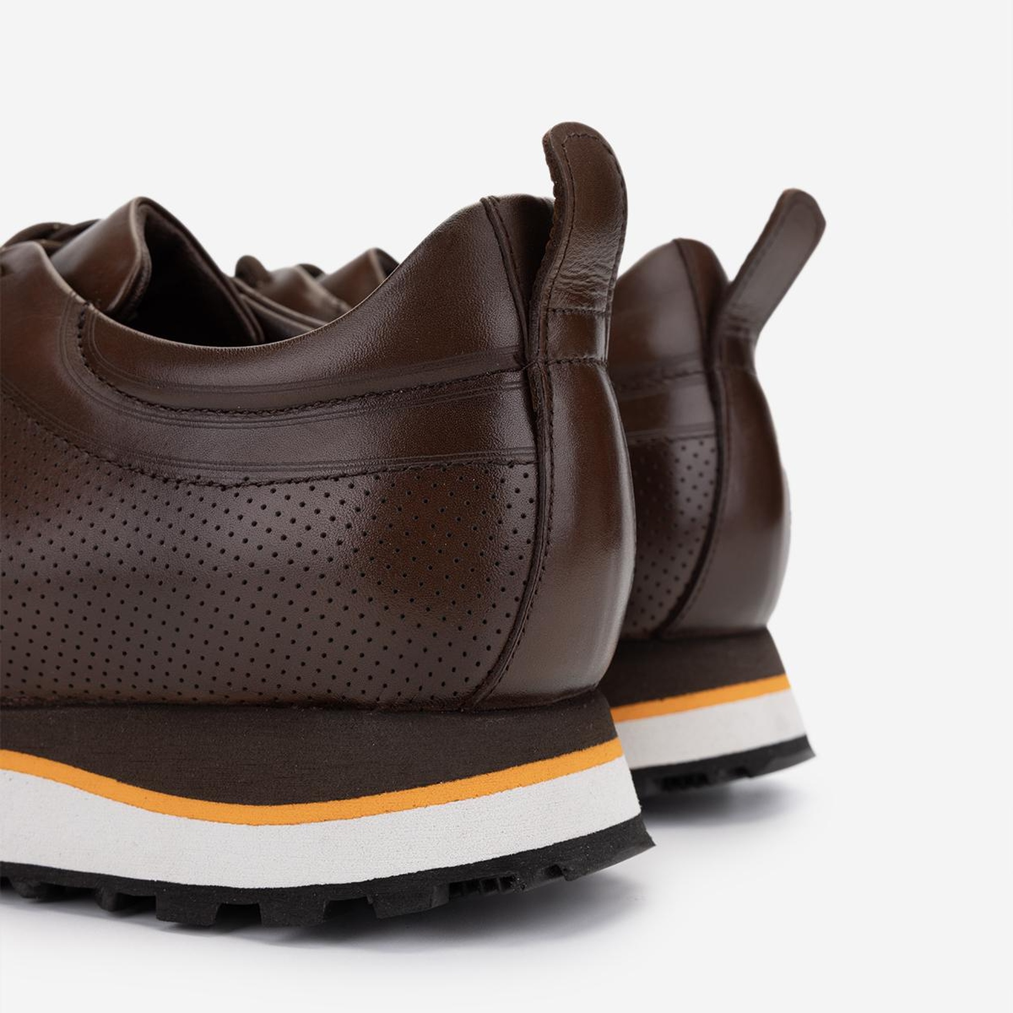 Valmenti Erkek Hakiki Deri Kahverengi Sneakers & Spor Ayakkabı