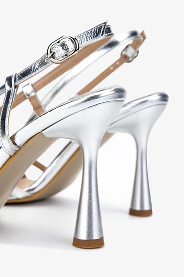  Valmenti Kadın Lame Topuklu Ayakkabı