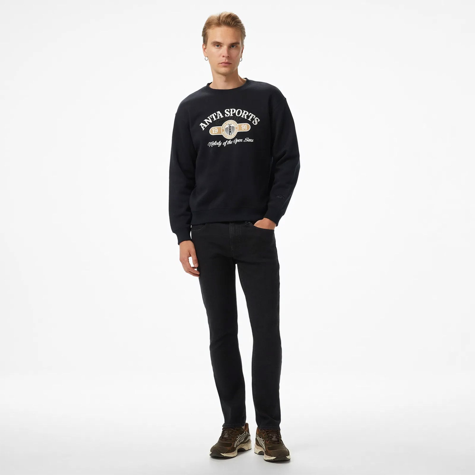 Anta CNY Good Luck Erkek Gri Hoodie