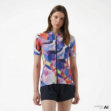  adidas Essentials 3-Stripes Pattern Clash Kadın Renkli Bisiklet T-Shirt