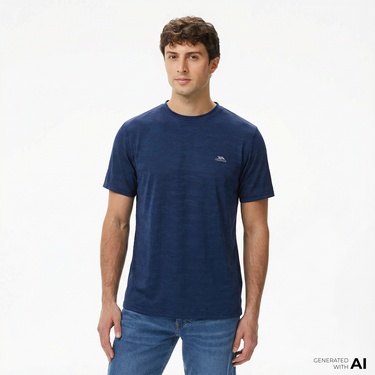  Trespass Tiber Erkek Lacivert Günlük T-Shirt