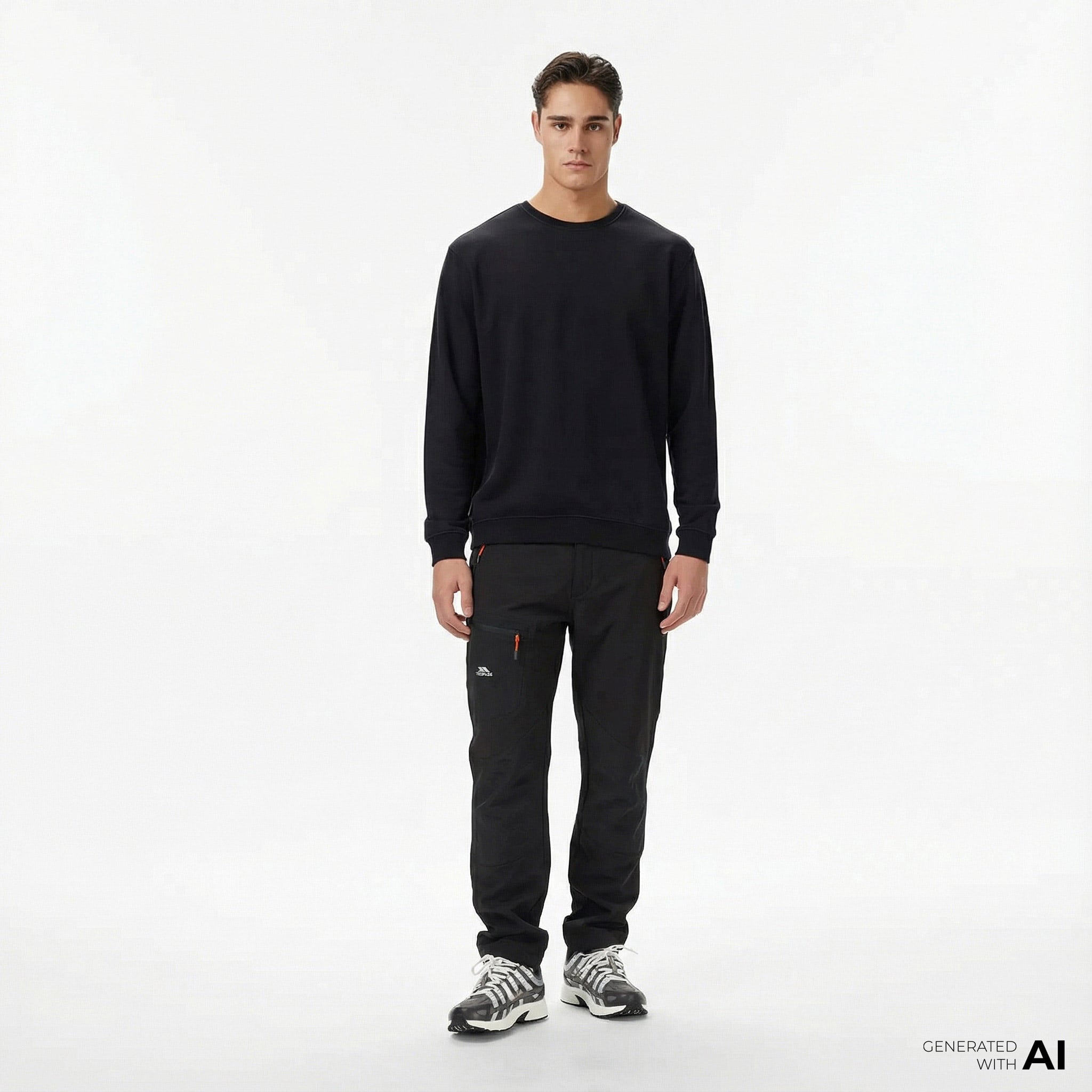  Trespass Passcode Erkek Siyah Günlük Pantolon