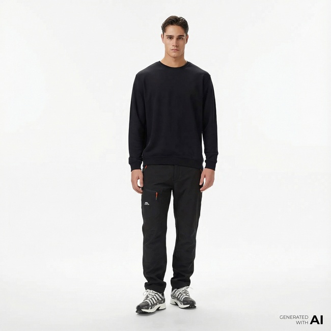  Trespass Passcode Erkek Siyah Günlük Pantolon