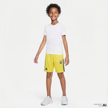  adidas Fenerbahçe 25-26 Çocuk Sarı Futbol Deplasman Şortu