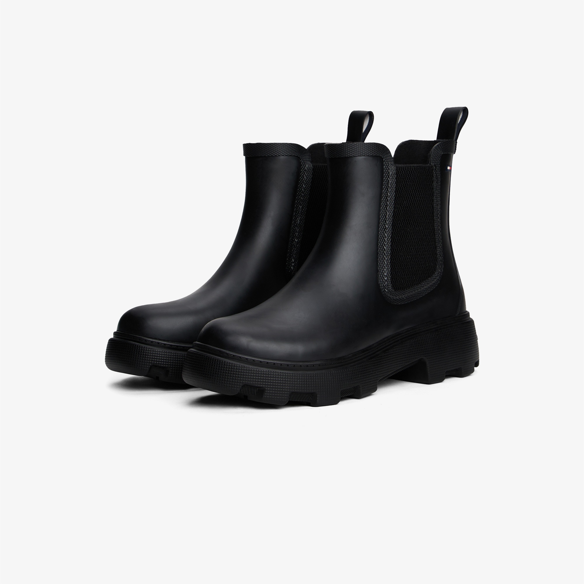 Tommy Hilfiger Flag Ankle Warm Lining Kadın Siyah Bot