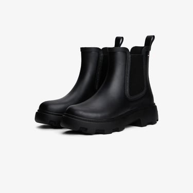  Tommy Hilfiger Flag Ankle Warm Lining Kadın Siyah Bot