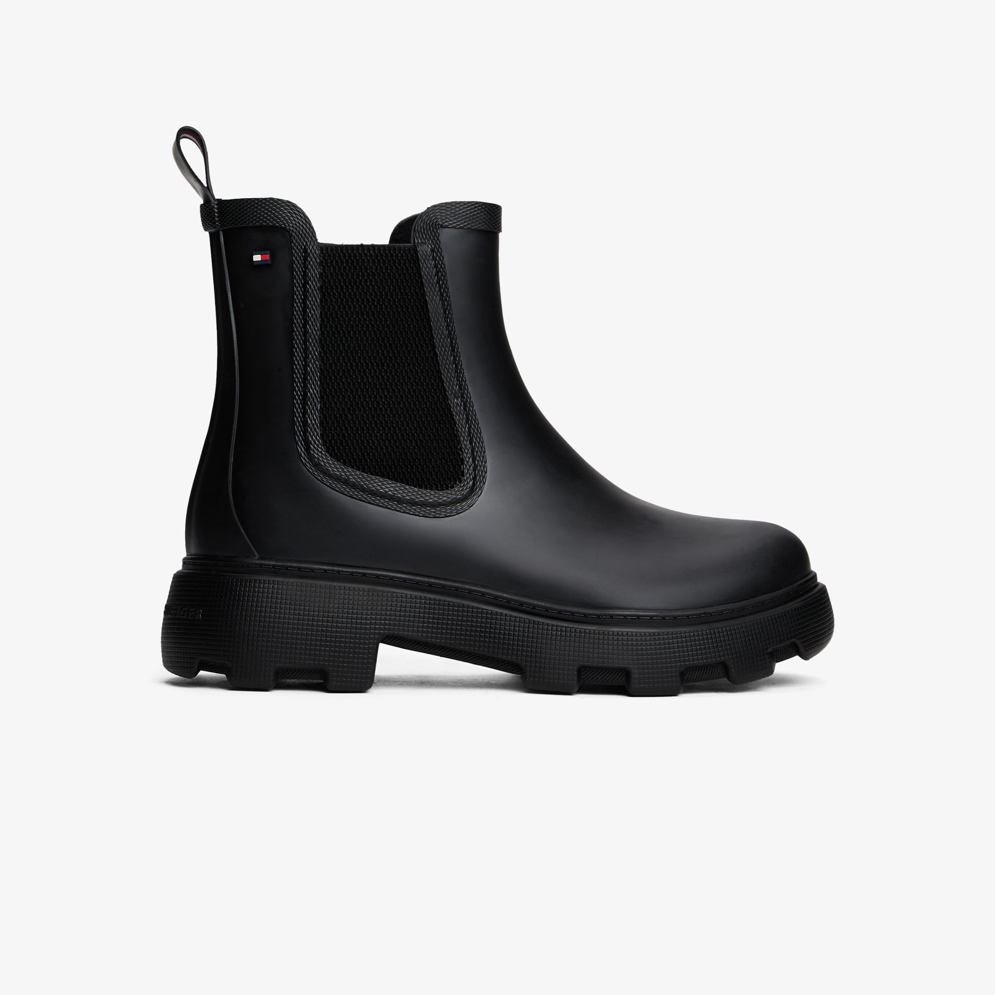  Tommy Hilfiger Flag Ankle Warm Lining Kadın Siyah Bot