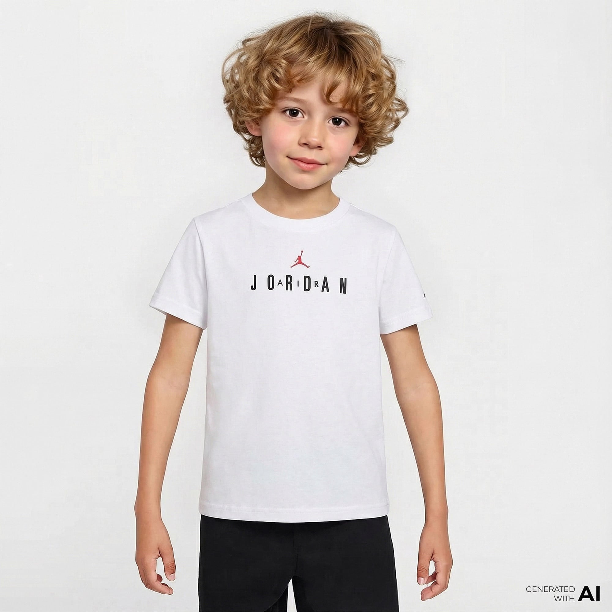 Jordan Wordmark Çocuk Beyaz T-Shirt