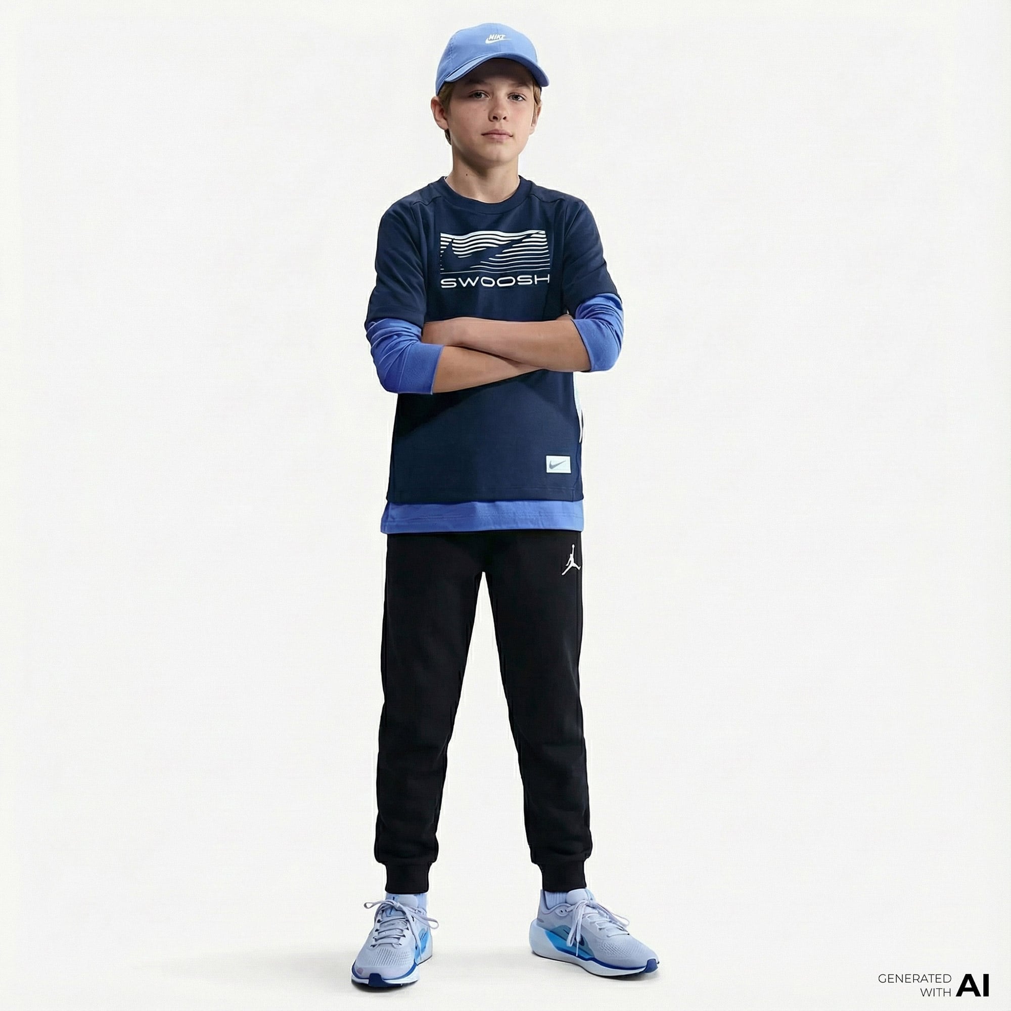  Jordan Brooklyn Çocuk Siyah Eşofman Altı