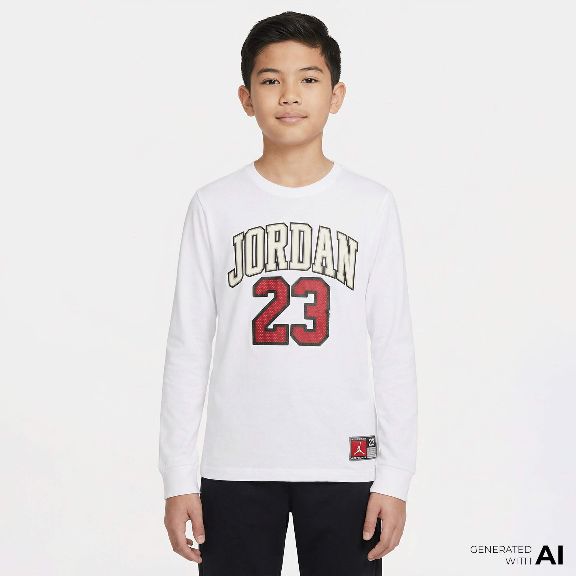  Jordan Practice Flight Çocuk Beyaz Sweatshirt