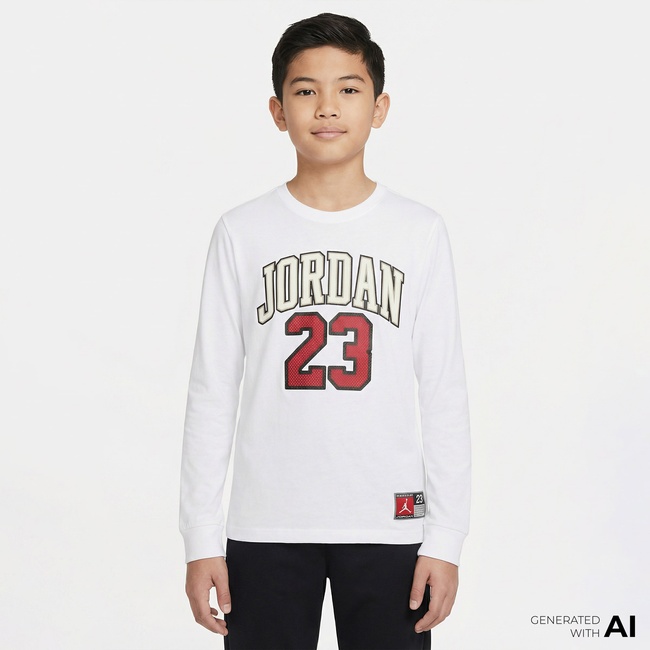  Jordan Practice Flight Çocuk Beyaz Sweatshirt