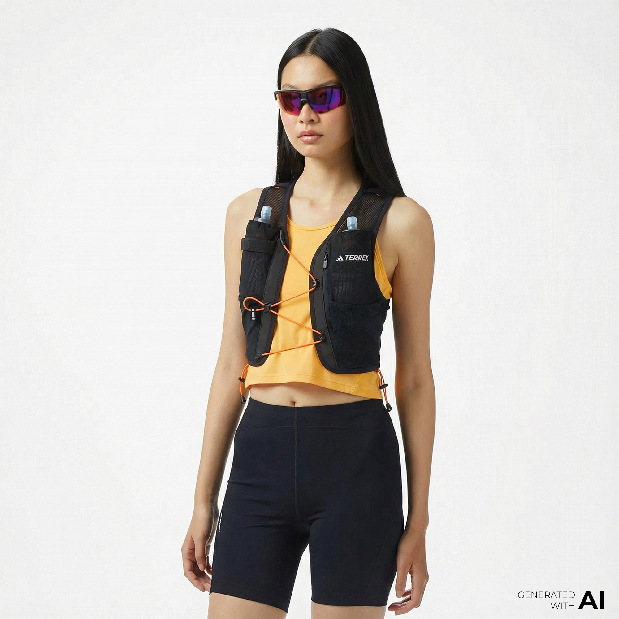  adidas Terrex Trail Running Techrock 12 L Unisex Siyah Koşu Yeleği