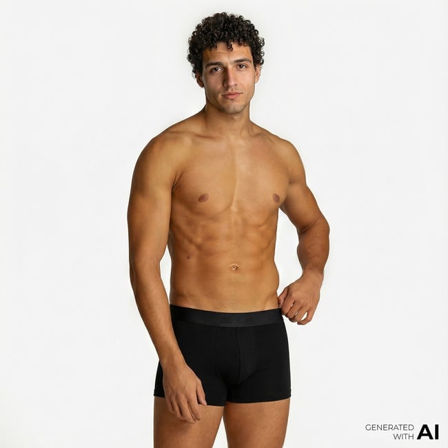  UNITED4 Classic Erkek Siyah Boxer