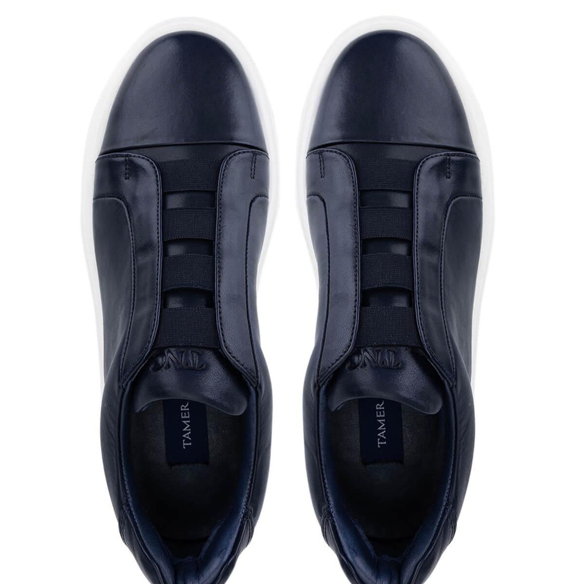 Tamer Tanca Erkek Hakiki Deri Lacivert Sneakers & Spor Ayakkabı