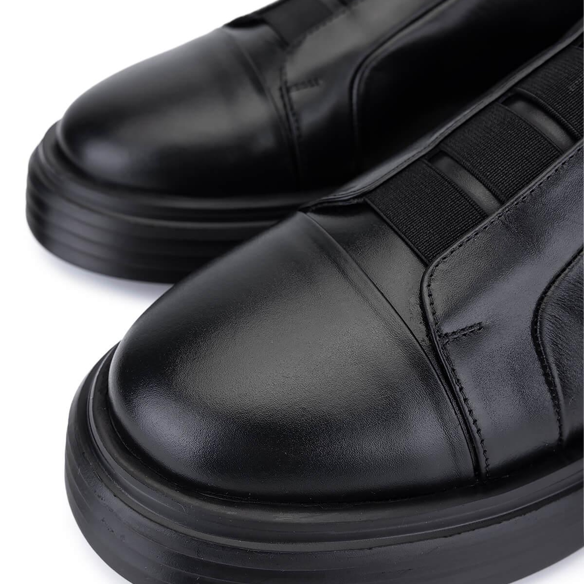 Tamer Tanca Erkek Hakiki Deri Siyah Sneakers & Spor Ayakkabı