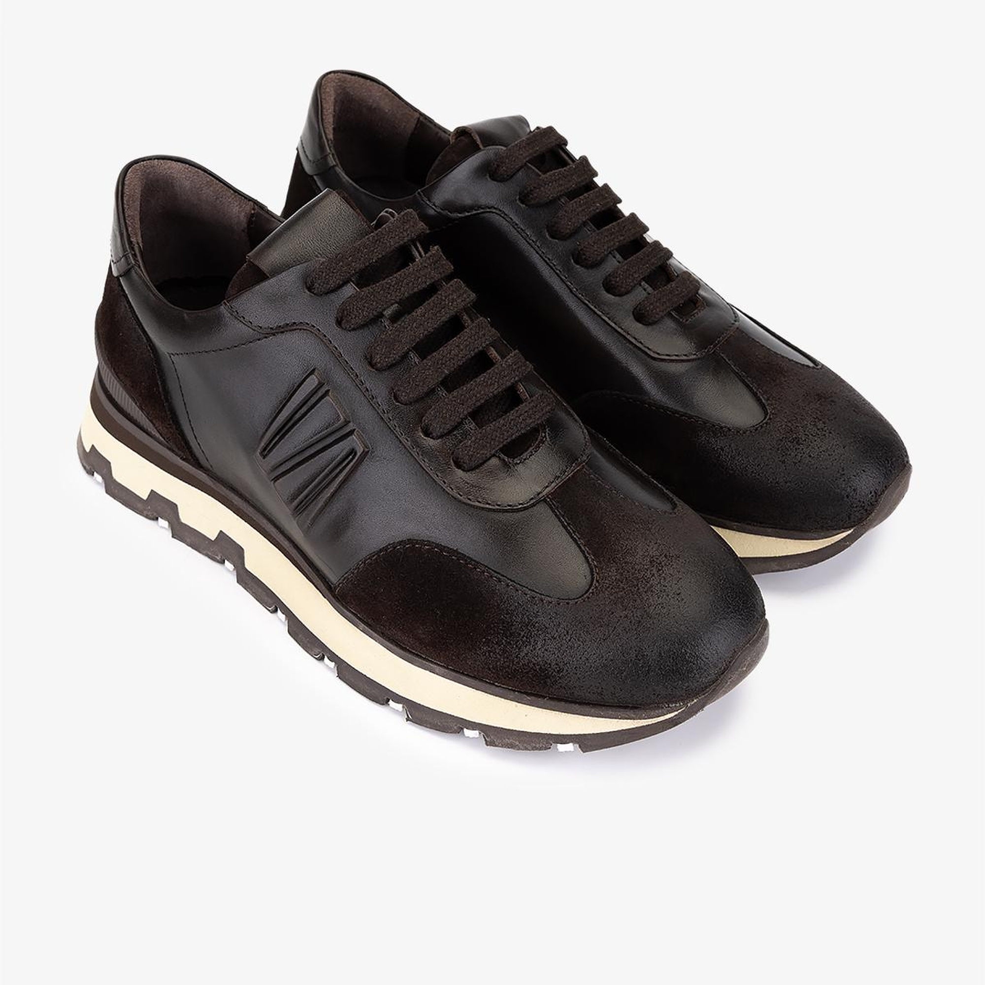 Valmenti Erkek Hakiki Deri Kahverengi Sneakers & Spor Ayakkabı