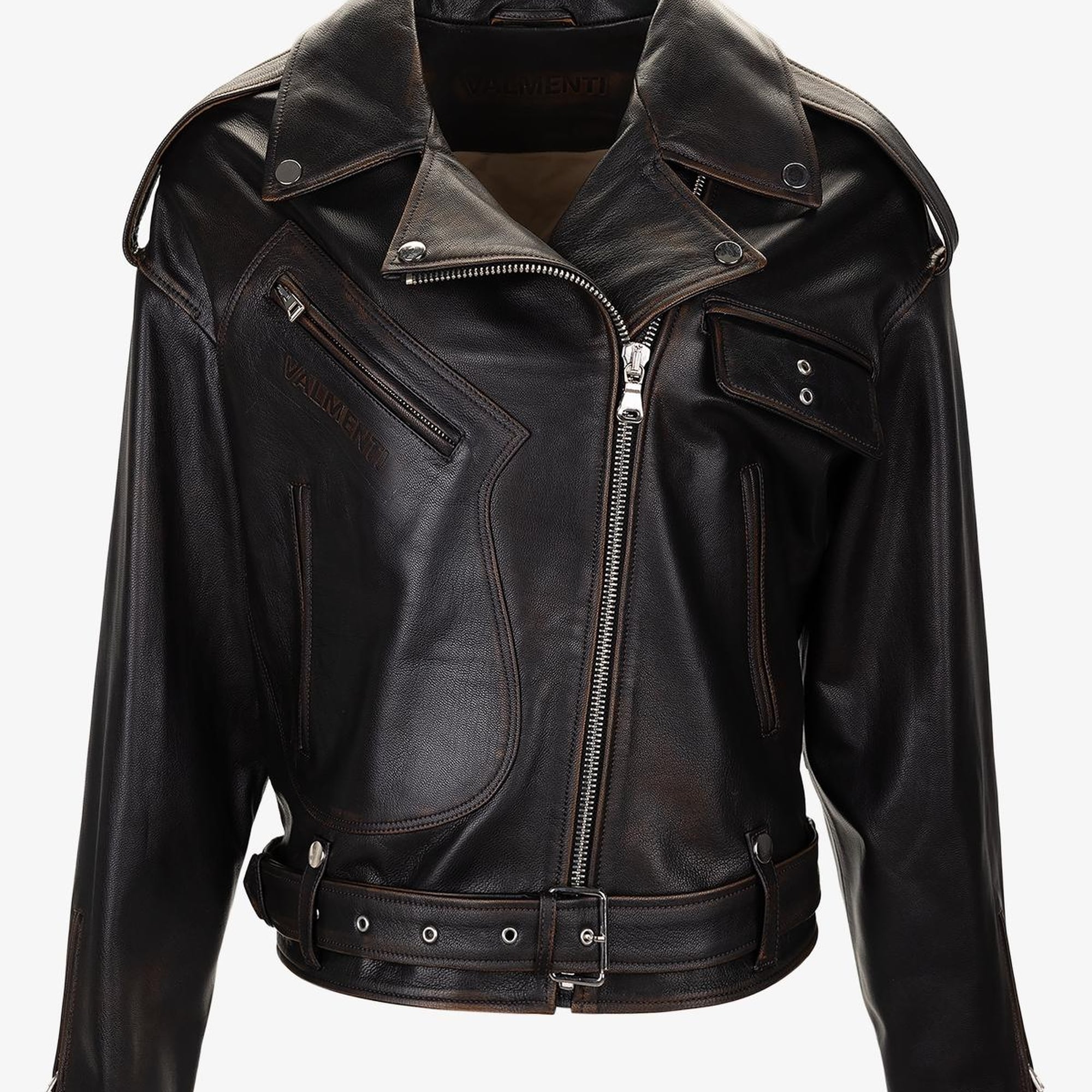 Valmenti Kadın Hakiki Deri Viski Eskitme Deri Mont