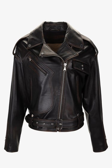  Valmenti Kadın Hakiki Deri Viski Eskitme Deri Mont