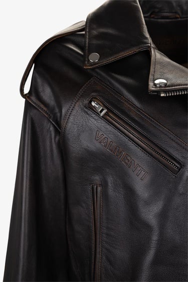  Valmenti Kadın Hakiki Deri Viski Eskitme Deri Mont