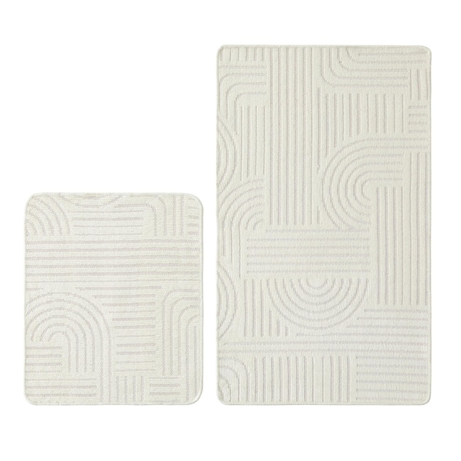  CLOUD 2'Lİ BANYO PASPAS SETİ KREM