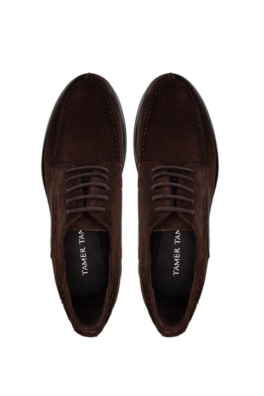  Tamer Tanca Erkek Hakiki Deri Kahverengi Süet Casual Ayakkabı