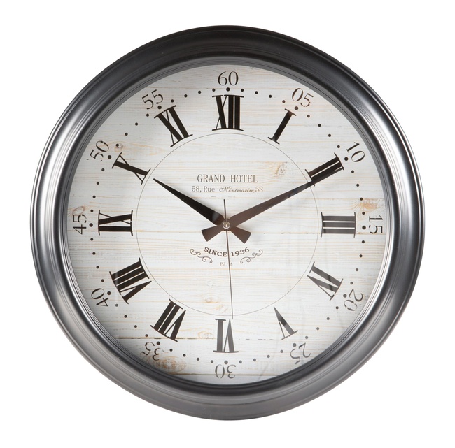  GRAND HOTEL DUVAR SAATİ SİYAH 46CM