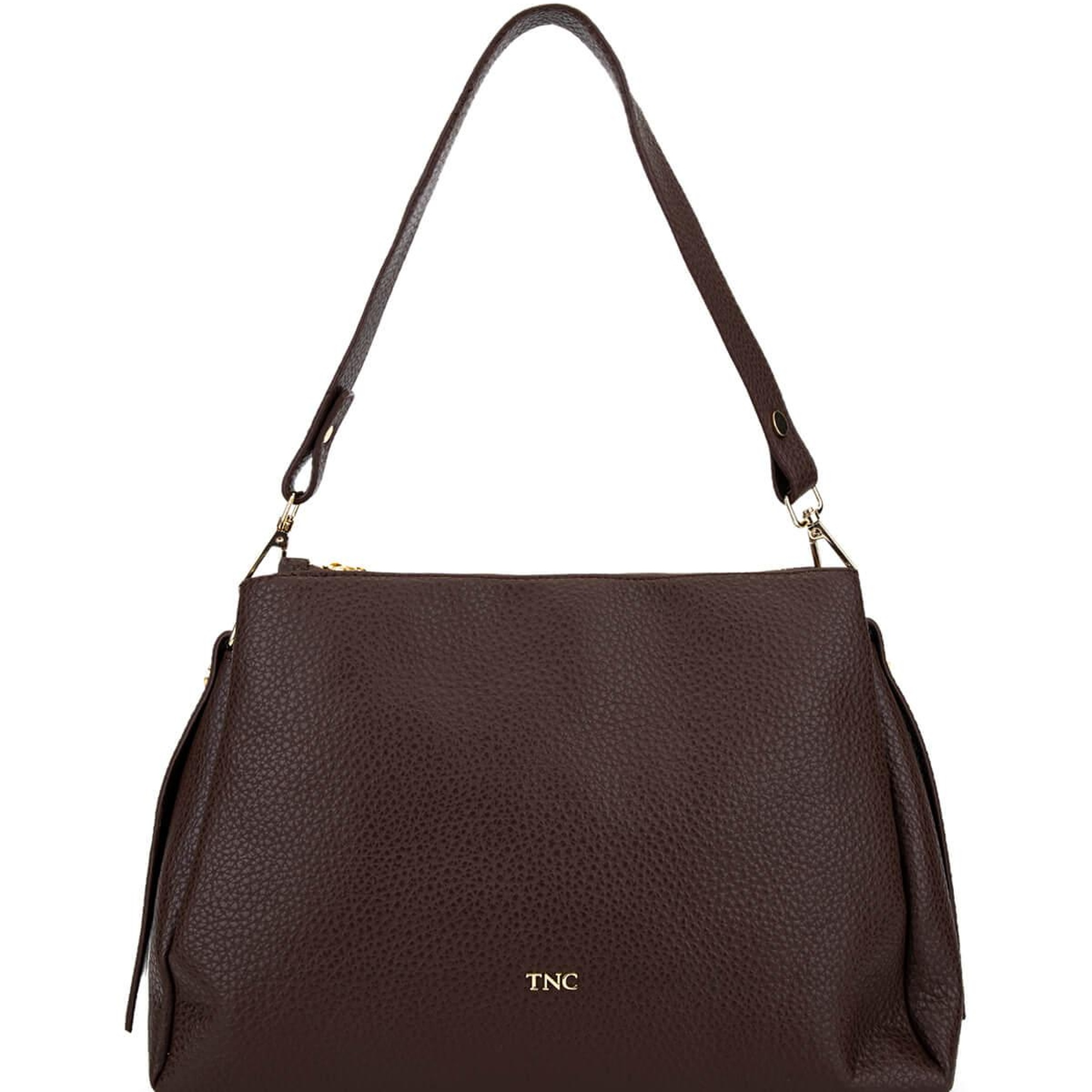 Tamer Tanca Kadın Suni Deri Kahverengi Kol Çantası