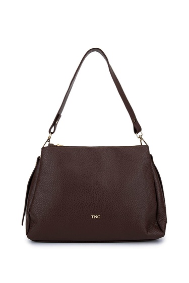  Tamer Tanca Kadın Suni Deri Kahverengi Kol Çantası