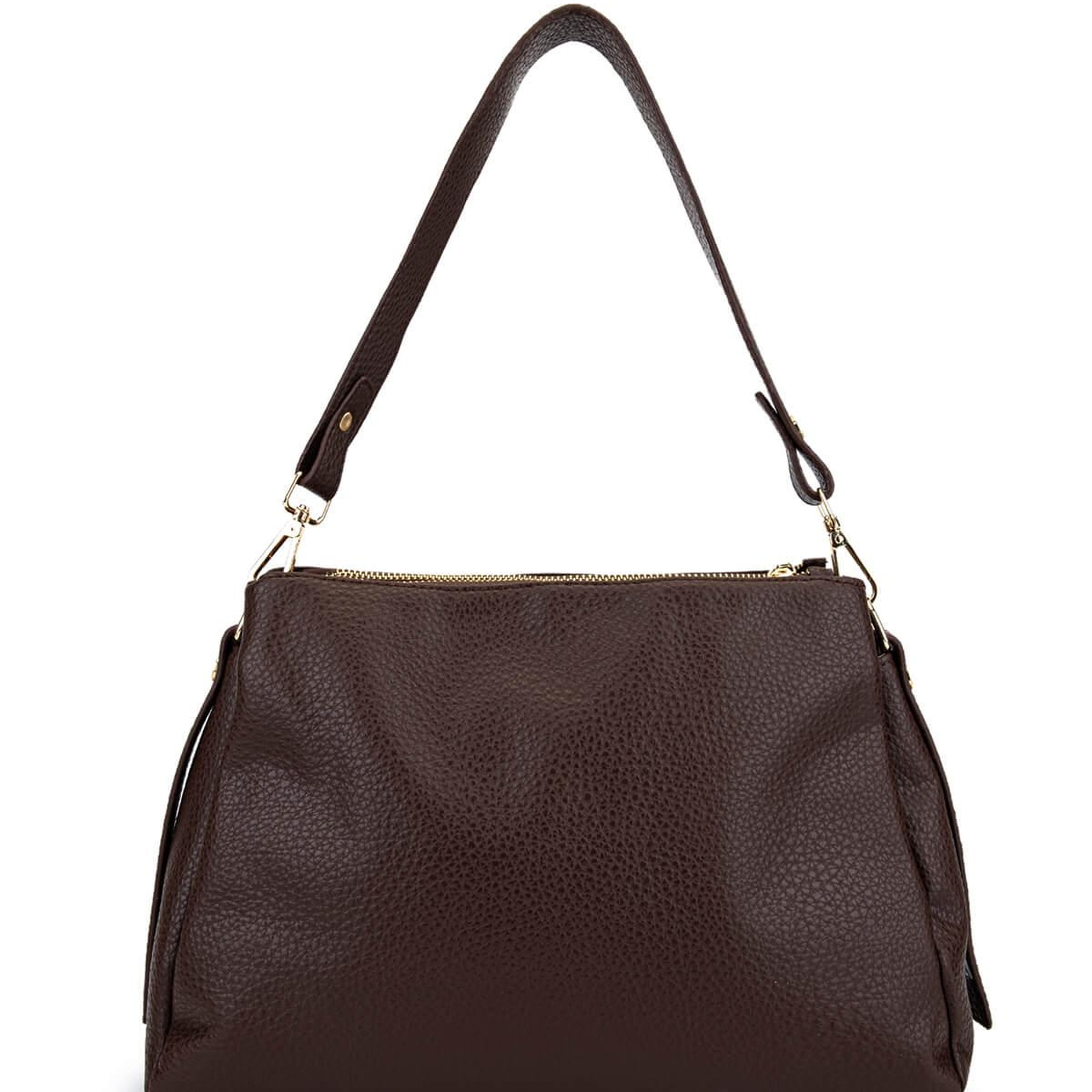 Tamer Tanca Kadın Suni Deri Kahverengi Kol Çantası