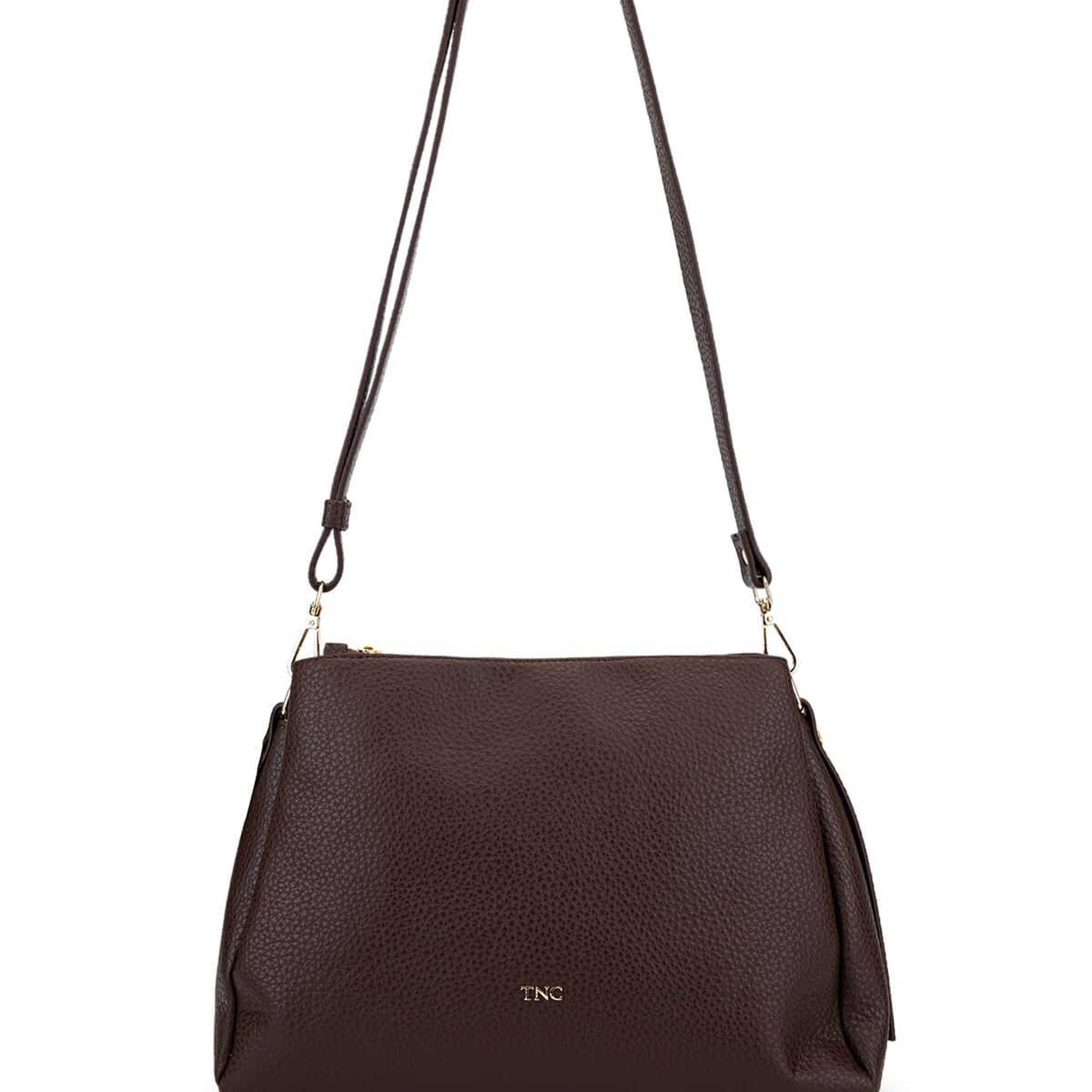 Tamer Tanca Kadın Suni Deri Kahverengi Kol Çantası