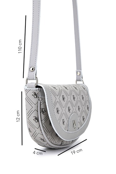  Tamer Tanca Kadın Suni Deri Gri Postacı Çanta