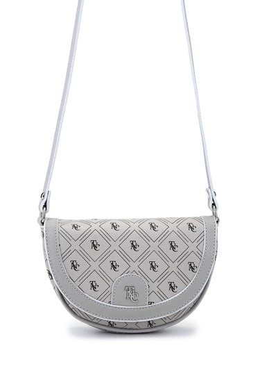  Tamer Tanca Kadın Suni Deri Gri Postacı Çanta