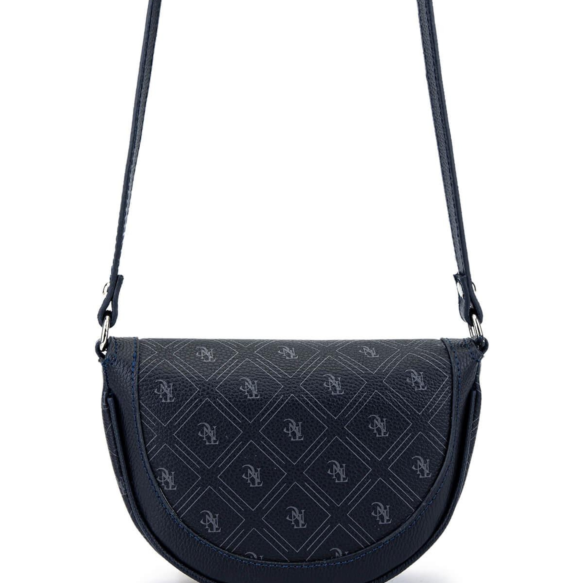 Tamer Tanca Kadın Suni Deri Lacivert Desen Postacı Çanta