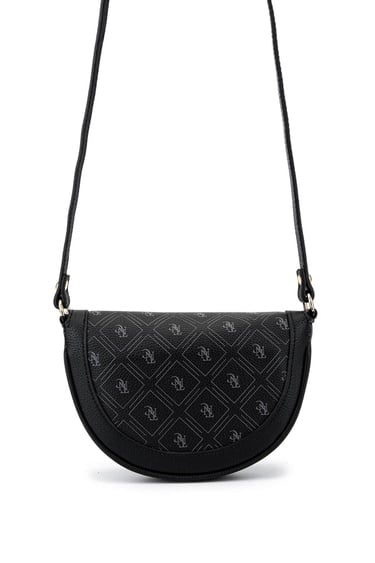  Tamer Tanca Kadın Suni Deri Siyah Desen Postacı Çanta