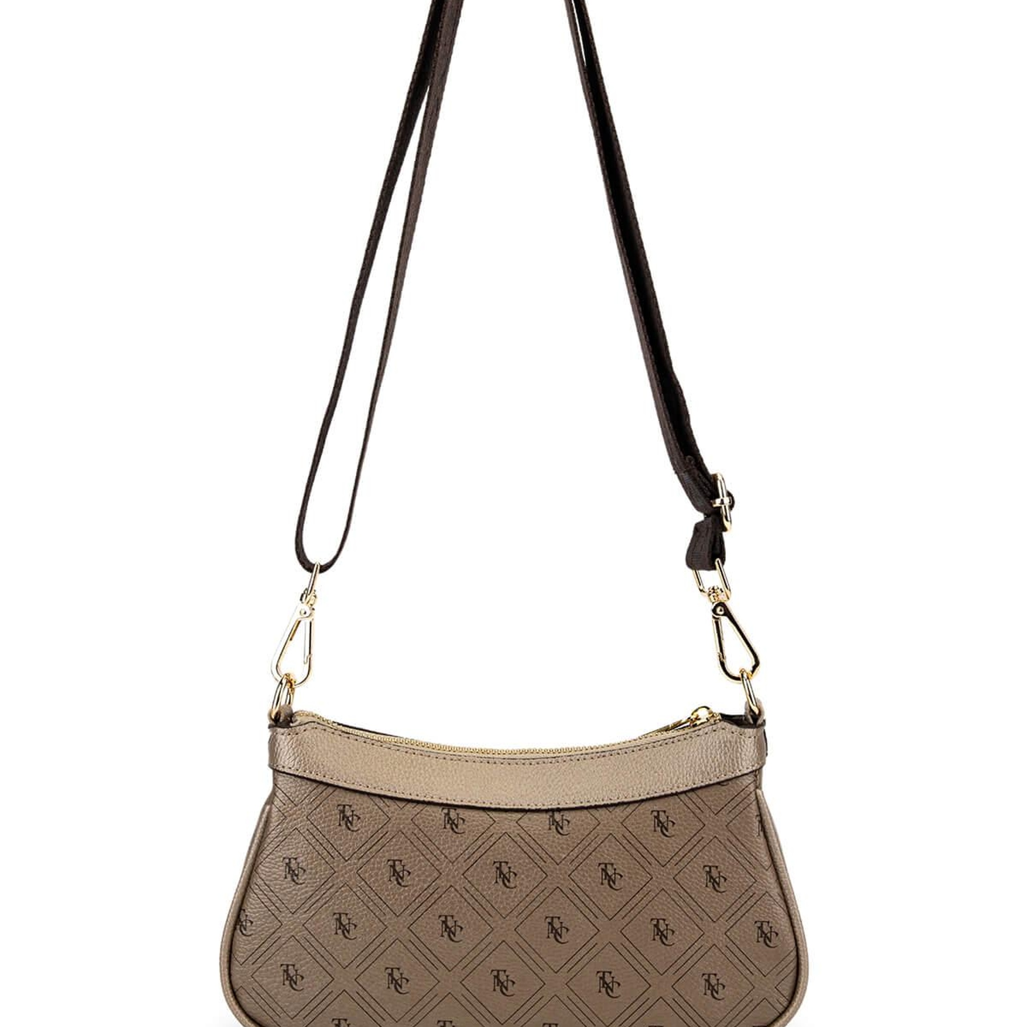 Tamer Tanca Kadın Suni Deri Altın Desen Postacı Çanta