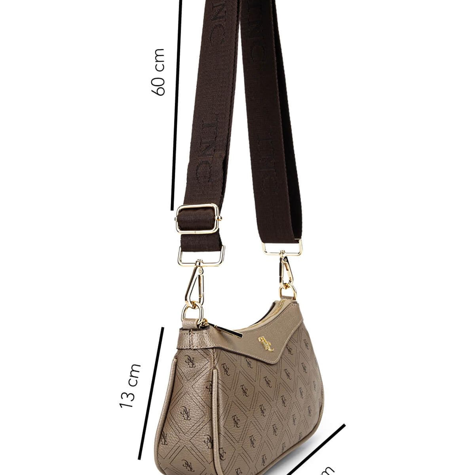 Tamer Tanca Kadın Suni Deri Altın Desen Postacı Çanta