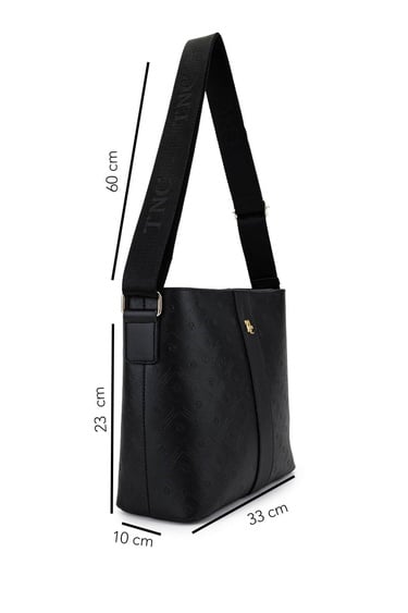  Tamer Tanca Kadın Suni Deri Siyah Postacı Çanta