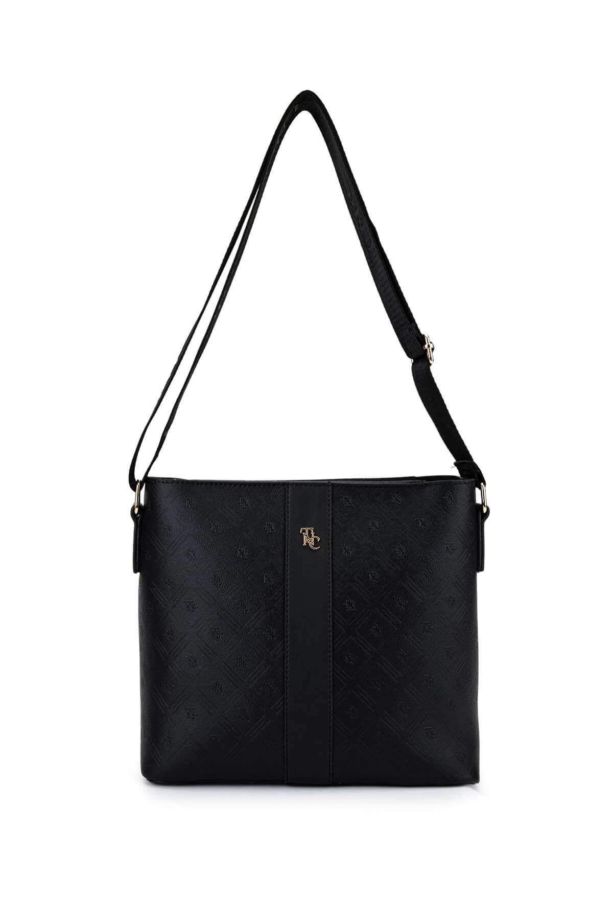  Tamer Tanca Kadın Suni Deri Siyah Postacı Çanta