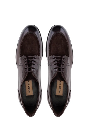  Tamer Tanca Erkek Hakiki Deri Kahverengi Klasik Ayakkabı