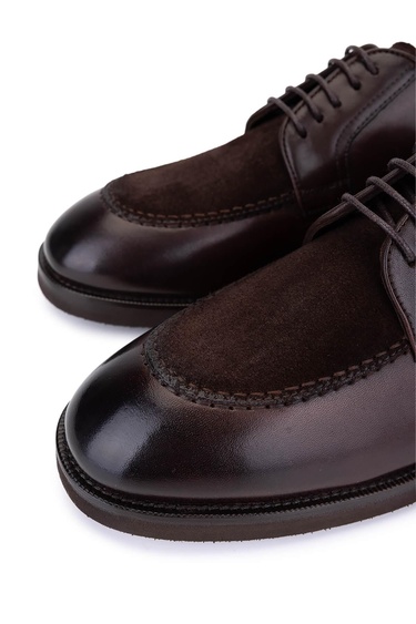  Tamer Tanca Erkek Hakiki Deri Kahverengi Klasik Ayakkabı