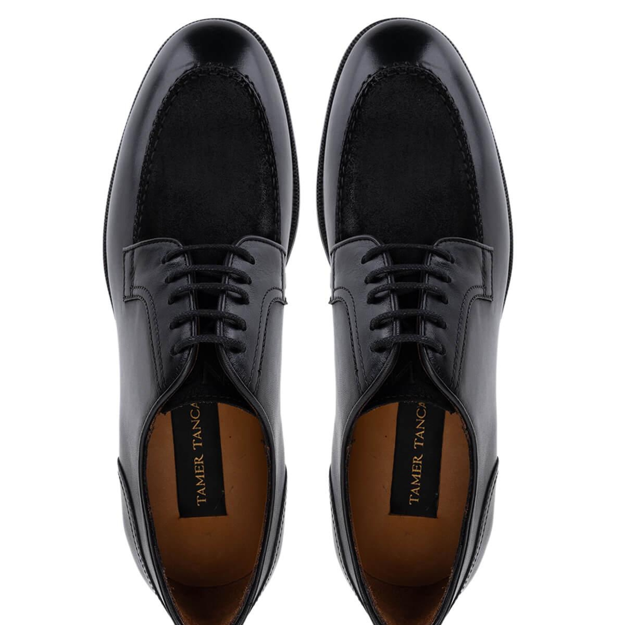 Tamer Tanca Erkek Hakiki Deri Siyah Klasik Ayakkabı