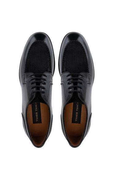  Tamer Tanca Erkek Hakiki Deri Siyah Klasik Ayakkabı