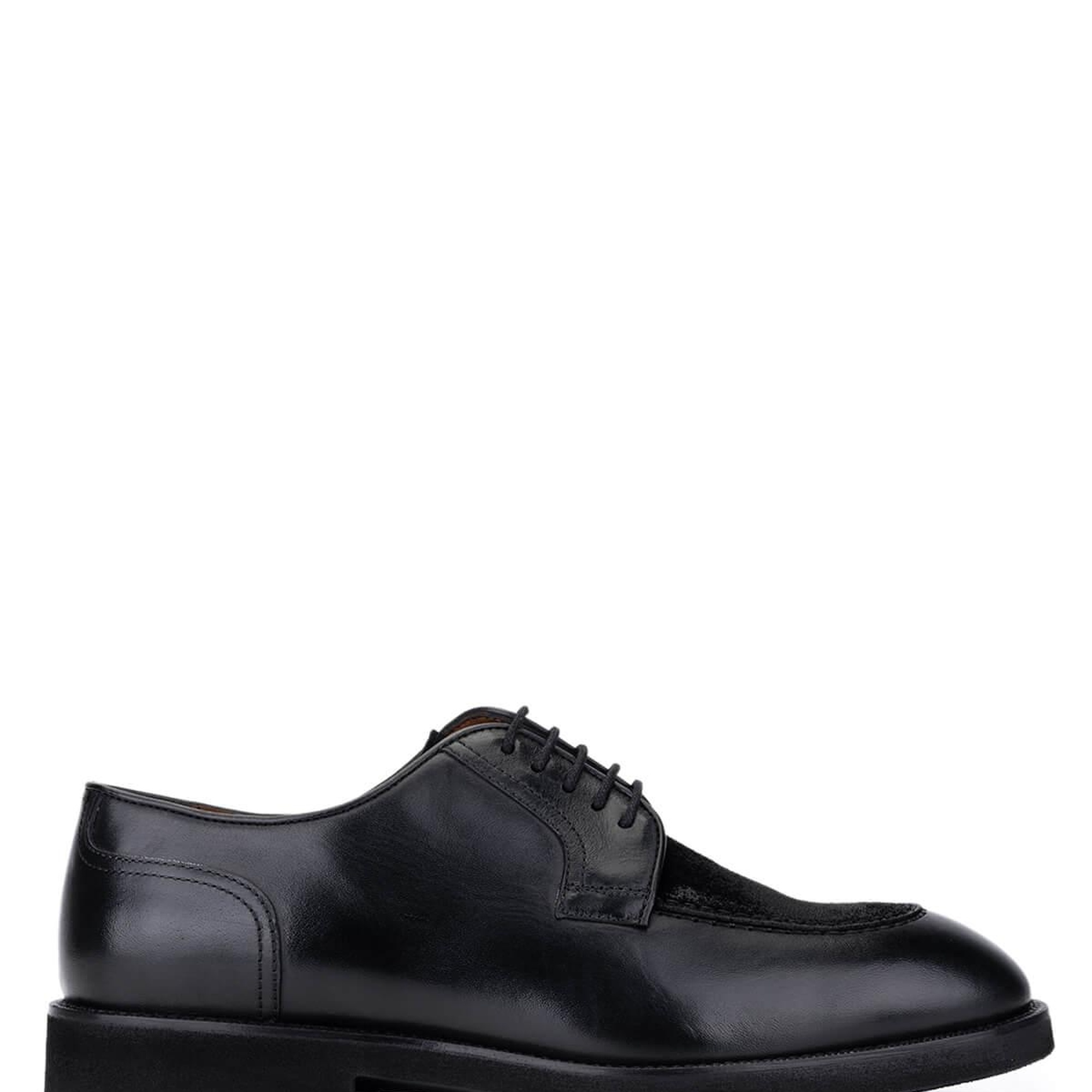 Tamer Tanca Erkek Hakiki Deri Siyah Klasik Ayakkabı