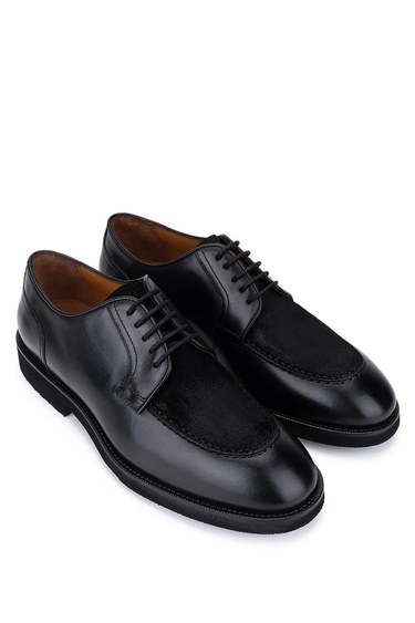  Tamer Tanca Erkek Hakiki Deri Siyah Klasik Ayakkabı