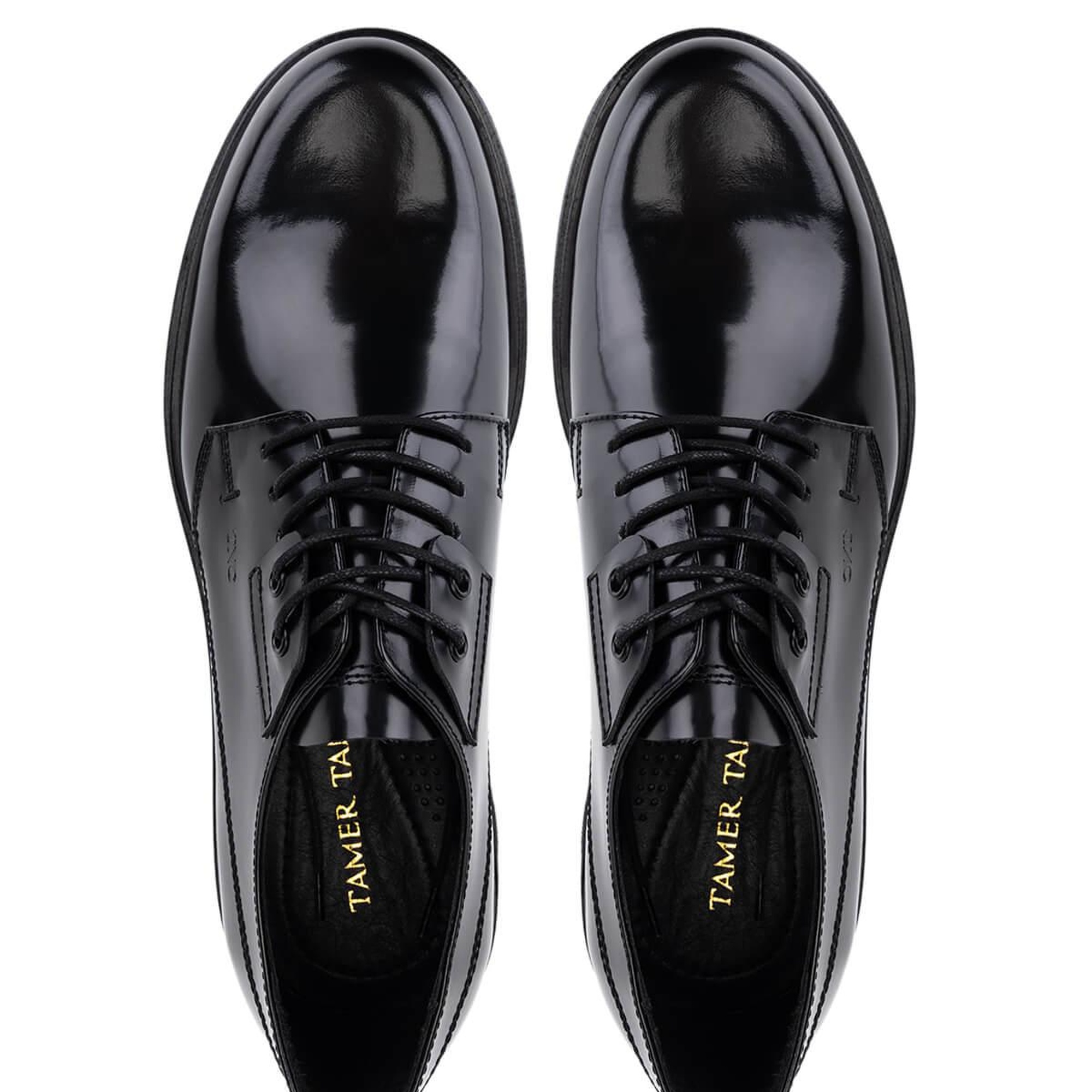 Tamer Tanca Erkek Hakiki Deri Siyah Deri Casual Ayakkabı