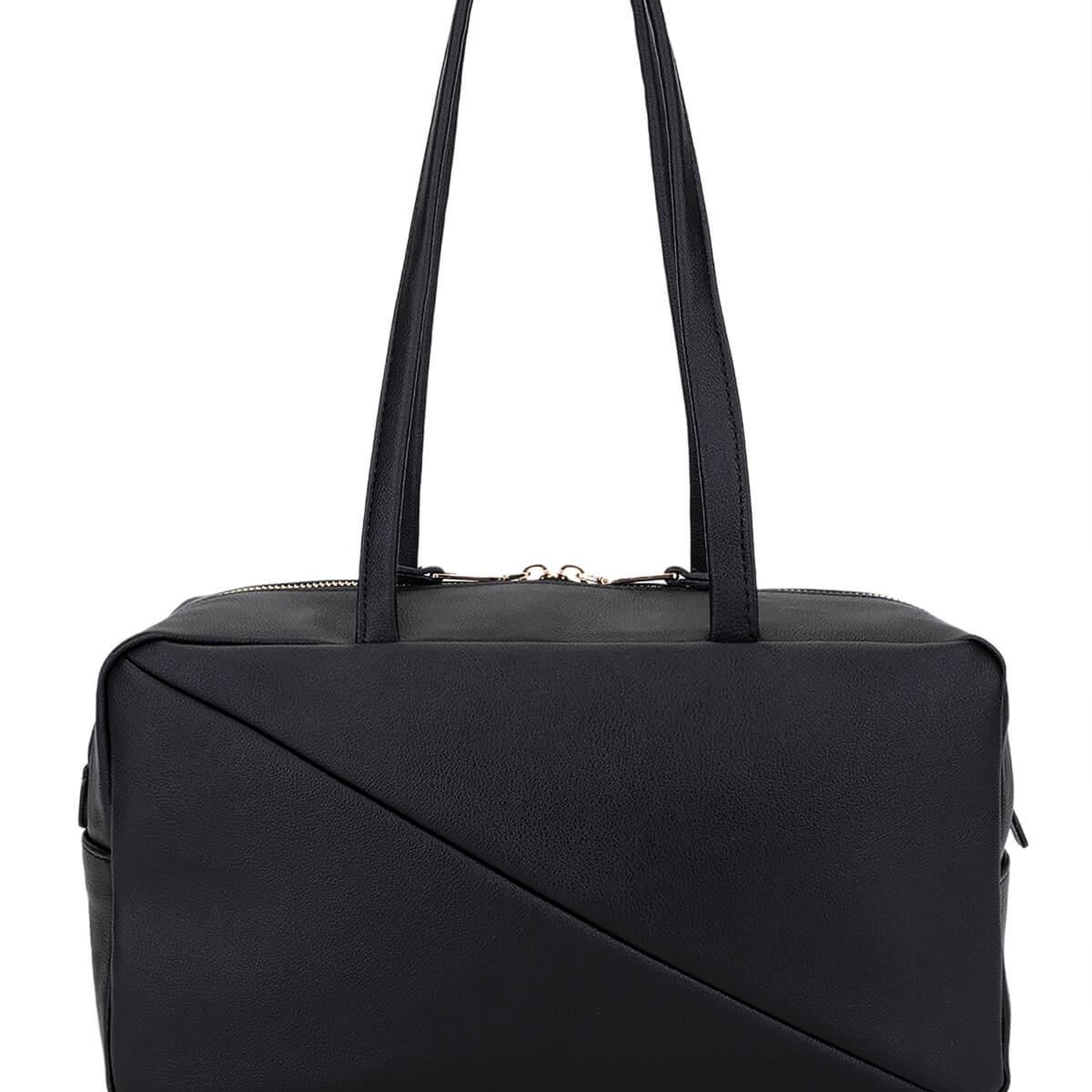 Tamer Tanca Kadın Suni Deri Siyah Kol Çantası